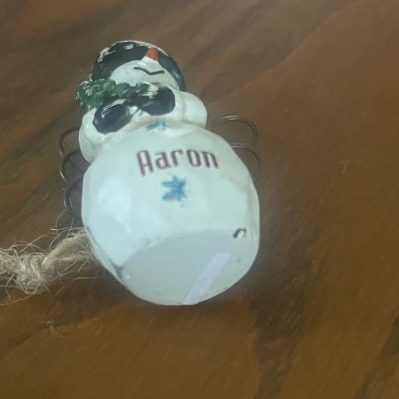 Charming Snowman Holiday Ornament personalized - Picture 5 of 6
